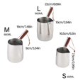 thumbnail image 3 of Stainless Steel Coffee Maker Delicate Designs Coffee Pots with Spouts and Wood Handle for Professional Easy Use, 3 of 4