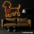 thumbnail image 3 of Craftnamesign Dog Line Art Neon Sign for Bedroom Pet Spa Grooming Clinic Wall Decor, 3 of 4