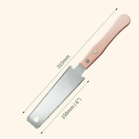 

Small Double-Sided Pull Saw Wall Panel Sawing Wood Sawing Dense Tooth Flat Cutting Ten on Cutting Household Woodworking Diy Manual Saw