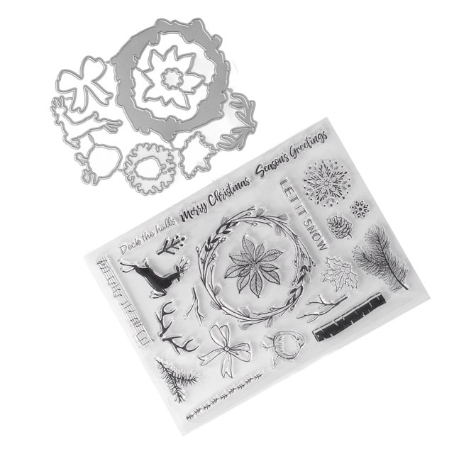 Christmas Stamps, DIY Clear Stamps Deer Snowflake For Greeting Cards For Diaries