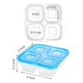 thumbnail image 2 of AVLA Lot de 10 Boîtes à Collations Bento, Contenants Réutilisables pour Préparation de Repas, Boîtes à Lunch Bento à 4 Compartiments, Contenants de Stockage Alimentaire Empilables pour le Travail et les Voyages, 2 of 8