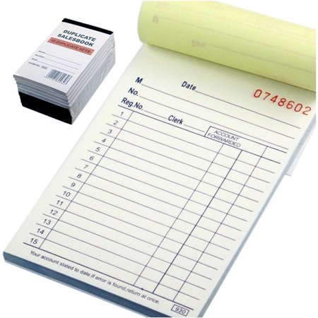 10 Pack Lot Small Sales Book Order Receipt Invoice Book Carbonless Copy (50 Sets 3.5" X 5.5")