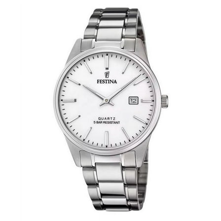 Festina Classic Stainless Steel White Dial Quartz F20511-2 Men's Watch