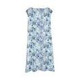 thumbnail image 5 of Girls Dresses Sizes 11-12 Fashion Cute Spring And Summer Printed Round Neck Sleeveless Casual A Line Navy Sundress, 5 of 5