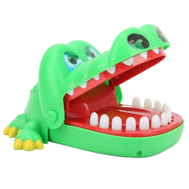 Juego de dientes de cocodrilo, juego de broma para niños con mordedores de dientes, diseño elevado