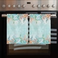 thumbnail image 2 of Blue Coastal Kitchen Towels Set of 2, Water Absorbent Dish Towel, Summer Nautical Beach Coral Starfish Decorative Hand Towels - Quick Drying Cloth for Cooking Baking, 18x28 Inch, 2 of 8