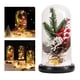 thumbnail image 5 of Adorno de vidrio con luz LED Adorno de vidrio Decoración de vidrio Decoración de vidrio para Frijol rojo rama de pino, 5 of 9