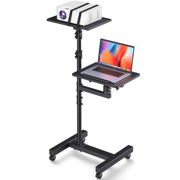 Soporte para proyector con trípode Facilife, 2 estantes, altura ajustable