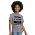 thumbnail image 4 of Cant Scare Me I Have A Crazy Sister Crewneck T Shirts Boy Girl Teen Brisco Brands XS, 4 of 6