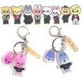 thumbnail image 3 of Llavero de dibujos animados de acrílico con patrón de doble cara, llavero para mochilas, llaves, teléfonos móviles, regalo para fanáticos, 3 of 8