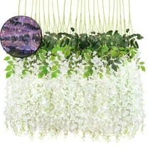 VQPeo 10 Pcs Artificial Wisteria Flowers - Perfect for Home Decor, Weddings, and Events | Wisteria Tree, Hanging Flowers, Vines, Bouquets, and More
