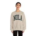 thumbnail image 4 of NOLA New Orleans Louisiana Sweatshirt Gifts Crew Neck Shirt Long Sleeve, 4 of 7