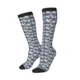 thumbnail image 2 of Balery Tropical Sloth Printed Novelty Socks Men's Women's Crew Socks Sports Socks Knee High Socks Cotton Socks Quirky and Cool Socks, 2 of 9