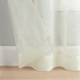 thumbnail image 5 of Eclipse Emina Grommet Crushed Sheer Voile Rod Grommet, Single Curtain Panel, 50"x63", Ivory, 5 of 9