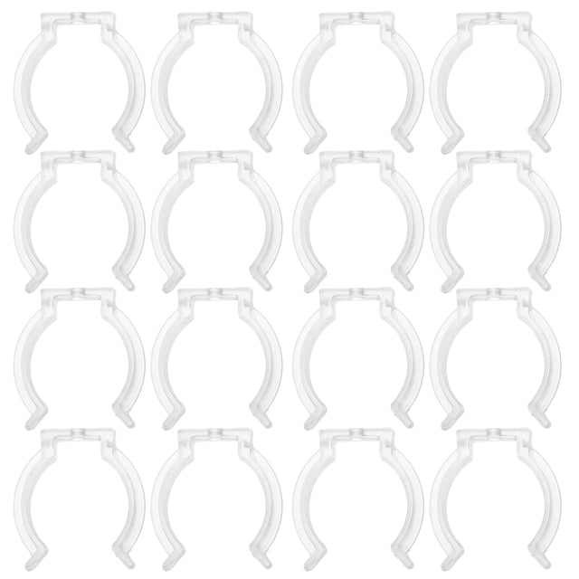 20 abrazaderas de tubo de luz LED T8, clips de instalación de tubo de lámpara de plástico, soportes de accesorios de iluminación de tubo fluorescente para soluciones de iluminación interior y exterior