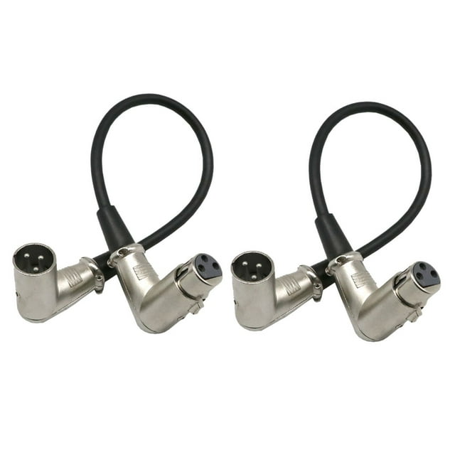 Cable de Extensión XLR 2pc 3Pin para Consola de Mezcla de Altavoces de Audio Sunnimix Cable de micrófono XLR