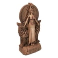 thumbnail image 4 of Red Clay Finish Pagan Wicca Deity Hecate With She Dogs Triple Goddess Figurine, 4 of 10