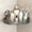 Gray, variant on Corner Shower Caddy Suction Cup Shower Shelf Corner No Drilling Bathroom Shower Organizer Storage Rack Adhesive Plastic