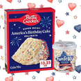 thumbnail image 4 of Limited Edition Betty Crocker Super Moist America's Birthday Cake Delights (13.25 oz) with Pillsbury Funfetti Frosting (15.6 oz), 4 of 6