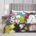thumbnail image 5 of Hello Kitty Throw Blanket, Cozy Flannel Blankets For Boys Girls, Super Soft Warm Blanket For Couch Sofa Bed, 5 of 9