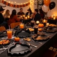 thumbnail image 5 of Halloween Bat Shaped Disposable Paper Plates, Cute Vampire Bat Cutout Party Plates, 10pc, 5 of 6