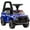 Blue, variant on Aosom Kids Ride On Sliding Car with Hidden Under Seat Storage, Ride On Police Car for Toddler with Megaphone, Anti Dumping Device, Removable Backrest, Foot-to-Floor Design, White