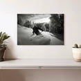 thumbnail image 2 of Elephant Stock Snow Skiing Wall Art - Horizontal Canvas Wall Art - Living Room Wall Decor - Sports Canvas - Black And Gray Decor - 12" x 8", 2 of 7
