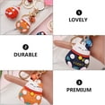thumbnail image 4 of Miangastore 4Pack Orange Cat Keychain Pendant Keychain Keyring Charm for Women and Girls, 4 of 8