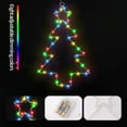 thumbnail image 6 of LSLJS 3 Pcs Christmas Lights for Window, 15.7x10 inch Metal Christmas Tree Shaped LED Night Lamps with Remote Control Battery Operated Colorful String Light Pendants Christmas Decorations for Party, 6 of 6
