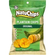 NatuChips Original Plantain Chip Snacks, 4.5 oz Bag