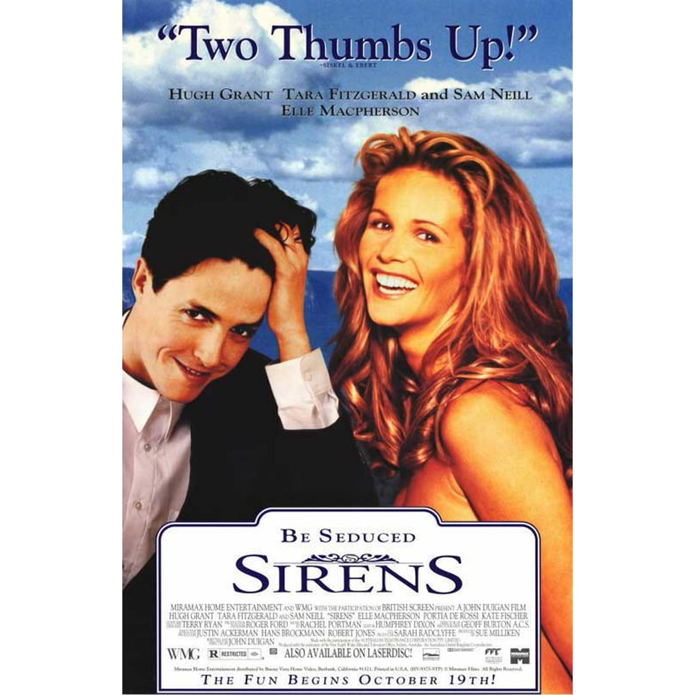 Sirens - movie POSTER (Style B) (11" x 17") (1994) - Walmart.com