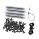 thumbnail image 4 of 120 piezas de clips para luces de canalón, ganchos colgantes, ganchos para luces, decoraciones compactas en forma de S Negro, 4 of 7