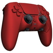 ModdedZone Edge Video Game Controller for PS5, Red