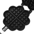 thumbnail image 3 of Mini Cake Shaped Design Waffle Iron Cast Aluminum 1Pack 13.36X5.11X1.10in, 3 of 6