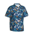 thumbnail image 3 of Xecao Hawaiian Style print Hawaiian shirt - a stylish short-sleeve button-down for men, perfect for casual beach and tropical outings., 3 of 9