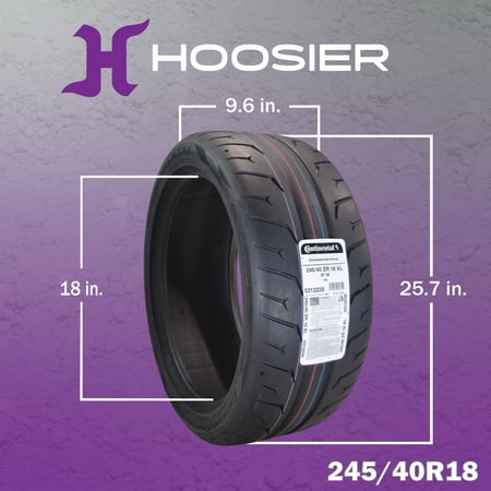 Hoosier Conti by Hoosier Racing Tire 245/40R18 97W XL CONTACT FORCE – Ultra-High Track Performance Tire with Hoosier Keychain Sansujyuku sansujyuku.com