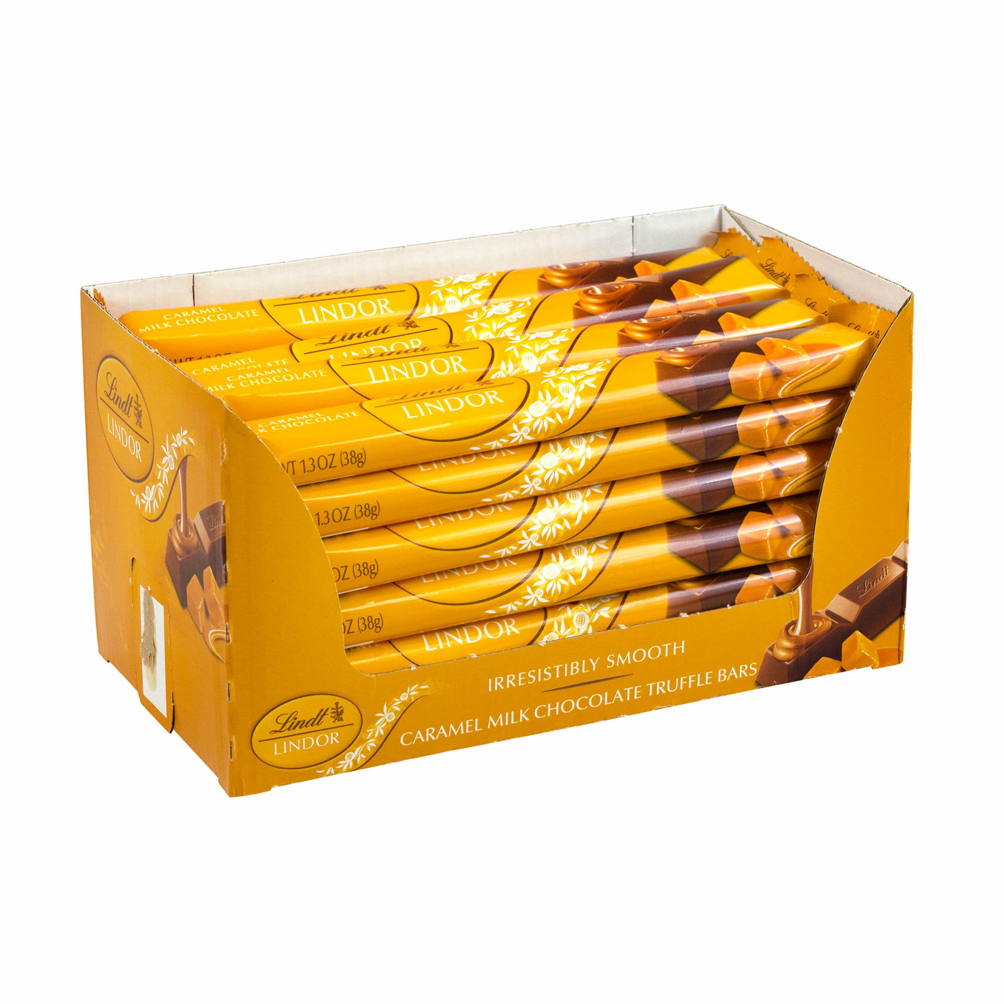 Lindt Lindor Caramel Milk Chocolate Truffle Bars, 24 pk./1.3 oz