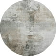 thumbnail image 2 of Addison Rugs Mayfield Premium Machine Washable Transitional Abstract Ivory Round Rug, 8' X 8' Machine Washable Transitional Abstract Ivory Oversized Sherpa Throw Blanket, 2 of 6