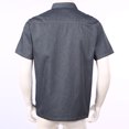 thumbnail image 4 of Riismen Men Women Chef Coats Professional Chef Jacket Kitchen Restaurant Hotel Cooking Working Gray Short Sleeve L, 4 of 7