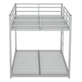 thumbnail image 6 of SESSLIFE Full Over Full Bunk Bed, Silver Bunk Bed with Metal Frame and Ladder, Space-Saving Design, 6 of 7