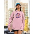 thumbnail image 2 of American Babe Groovy Style Hoodie Women -Image by Shutterstock, Female Medium, 2 of 4