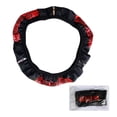 thumbnail image 4 of Funda de Cuero Kuymtek para Volante de Coche Accesorios Interiores Reflectantes Negro Rojo, 4 of 8
