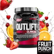 Nutrex Research Outlift Clinical - Clinically Dosed Pre Workout Powder with Creatine, 8G Citrulline, EAA - Energy, Performance, Pump Preworkout Supplement for Men & Women (22 Servings, Fruit Punch)