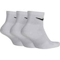 thumbnail image 2 of Nike Everyday Plus Cushioned Ankle Socks White Dri-FIT Size M (SX6890-100), 2 of 2