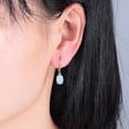 thumbnail image 3 of Midir&Etain Opal Earrings For Women 18K White Gold Plated Gemstone Dangle Jewelry Gifts Christmas Birthday Valentine'S Day Gift For Her/Wife/Mom, 3 of 5