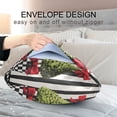 thumbnail image 4 of Yayeee Pillowcase Standard Size Set of 2 Satin Wrinkle Resistant Pillow Case, Black Striped Trees, 4 of 8