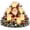 Santa Claus A, variant on Santa Claus Christmas Lighted Centerpiece with Flameless Candle Glow, Christmas Decoration with Frosted Greenery, Red Berries & Pinecones, Perfect for Home Tabletop & Holiday Gift, 10.6" x 11.8"