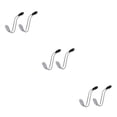 thumbnail image 1 of Kenally 1 par de perchas para asiento trasero, reposacabezas limpio, gancho para cartera, capacidad de carga máxima de 30 kg, estante de almacenamiento Blanco 3piezas Kenally CBP229044, 1 of 6
