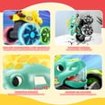 thumbnail image 3 of 3 Pack Dinosaur Car Toys for Kids Toddlers, Light up Wheels Monster Truck Toys for Toddlers 1-3 for Boys, Toddler Toys for 3 4 5 6 Years Old Boys, Birthady Gifts Toys for 1 2 3 Year Old Boys Girls, 3 of 6