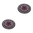 thumbnail image 1 of ZheElen Cartoon Rug - Classic Style Easy To Clean Non-toxic Anti-skid Particles Safe Round Carpet White Line Starts 60cm 2Set, 1 of 6